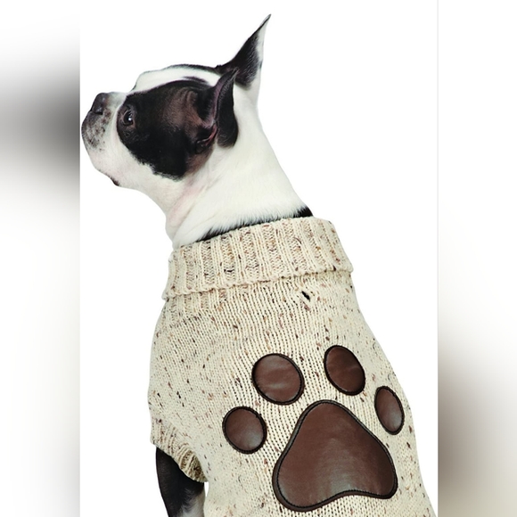 Zack & Zoey Aberdeen Sweater w/ Faux Leather Paw Print. Size Large. NWT. - Picture 4 of 6